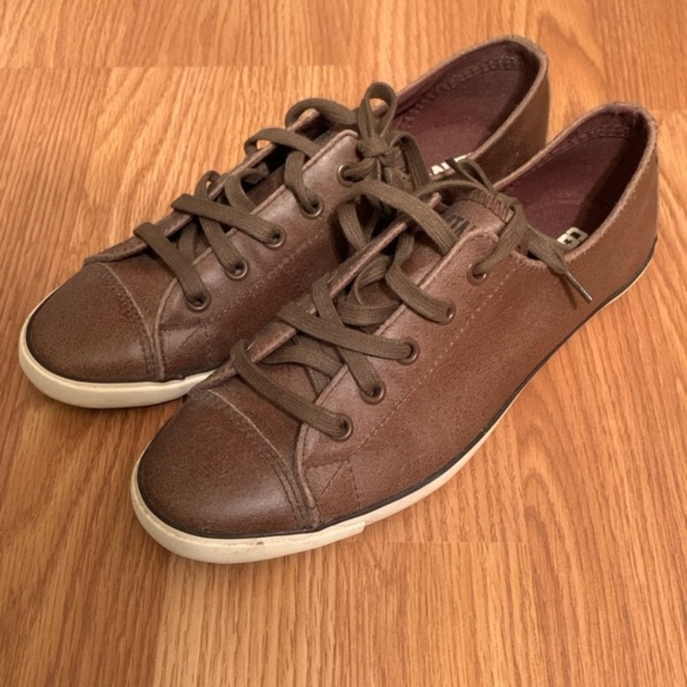 Brown leather All Stars